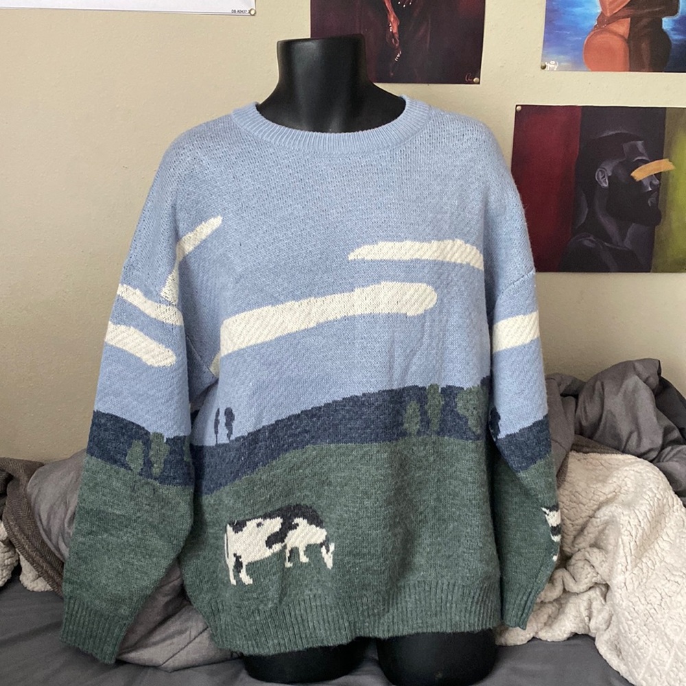 Cow aesthetic, sweater